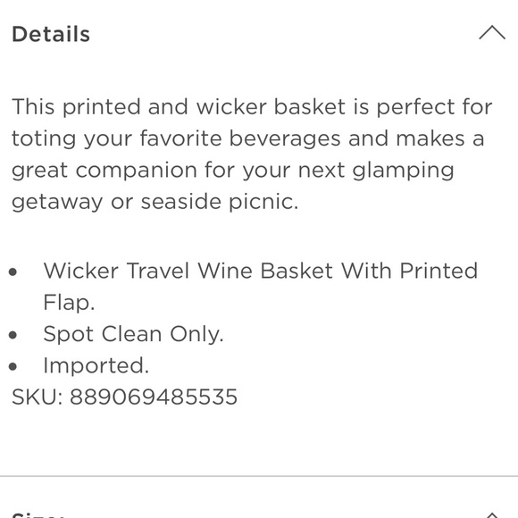 NWT Lilly Pulitzer Wicker Wine Basket - Picture 2 of 8